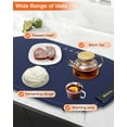 thumbnail image 3 of Food Warming Mat Full Surface Heating, Portable Roll Up Silicone Electric Warming Tray with 7 Adjustable Temperature, 1-4H Timer Food Warmer Mat for Gatherings, Parties, Buffet, Everyday Use, 3 of 9