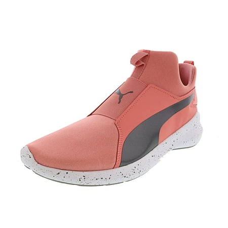 Puma Women's Rebel Mid Sell Pink / Aged Silver Mid-Top Training Shoes - (Best Selling Nba Shoes)