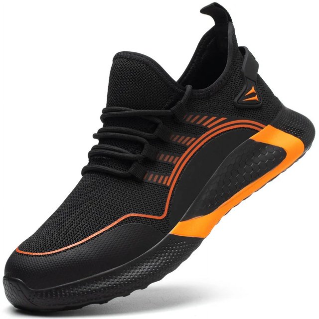 Large Size 50 Safety Shoes Men Anti-Smashing Steel Toe Cap Puncture Proof Indestructible Light Breathable Sneaker Work Shoes