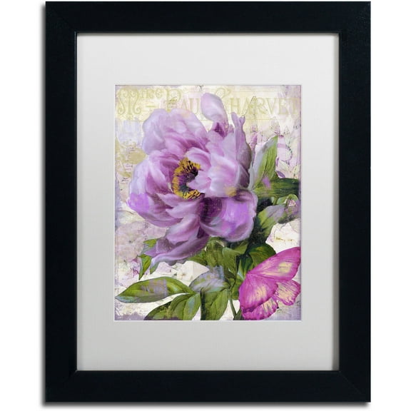 Trademark Fine Art "July" Canvas Art by Color Bakery White Matte, Black Frame