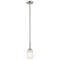 thumbnail image 1 of Kichler 43674NI Shailene 1 Light Mini Pendant, Brushed Nickel, 1 of 1