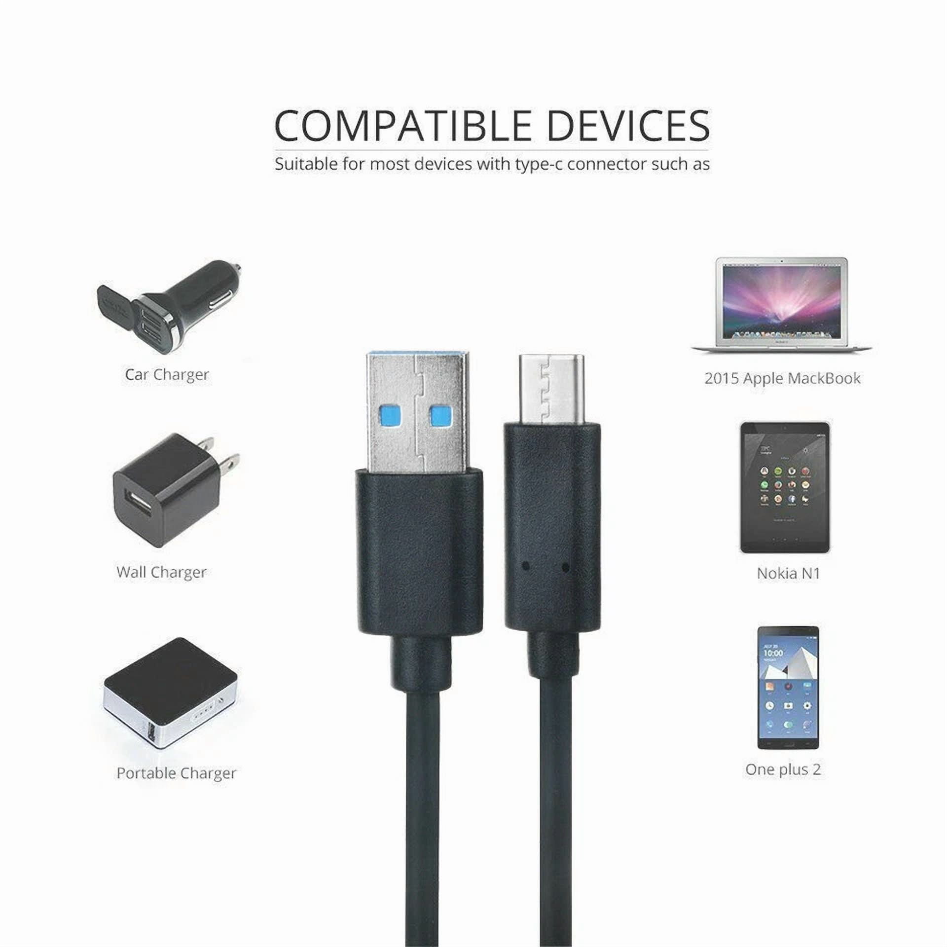 CRESTIN- Pkpower 3Ft Usb-C Power Cable For Anker Soundcore 3 A3117 Portable Speaker Bass