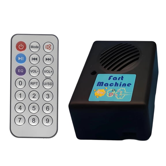 BESTSKY Fart Machine with Remote,Portable Novelty Fart Machine,Long-Distance Prank Box,Realistic Sounds Odorless Fun Toys for Adults,Black