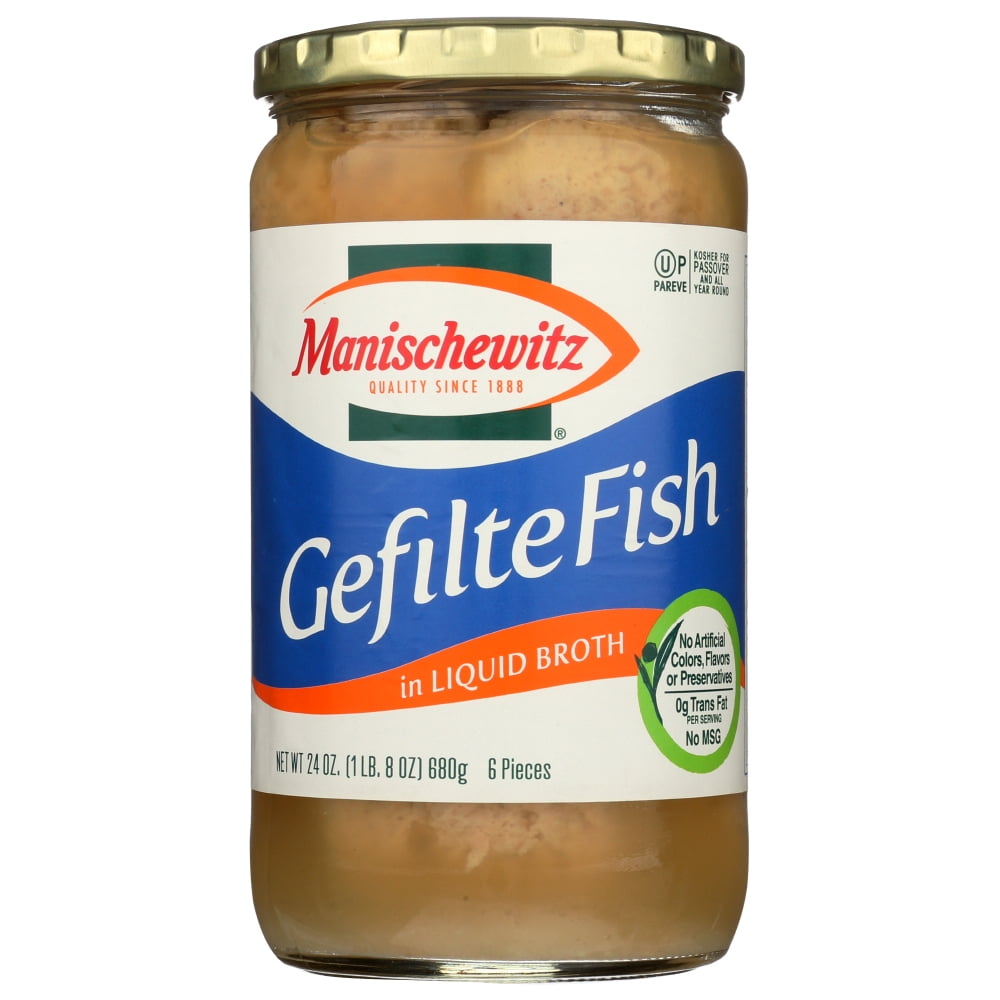 Manischewitz Gefilte Fish In Liquid Broth, 24 Oz