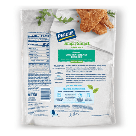 Perdue® Simply Smart® Organics Gluten-Free Chicken Tenders – Free Delivery