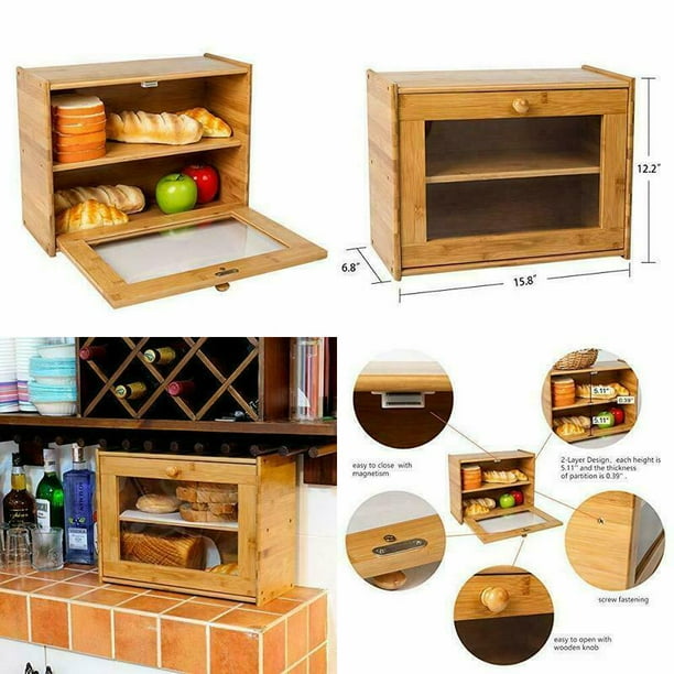 bread storage countertop