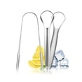 thumbnail image 1 of Raspador de lengua con estuche, paquete de 3, limpiador de lengua para adultos y niños, raspador de lengua de metal de acero inoxidable que reduce el mal aliento MFZFUKR CDWJ269, 1 of 7