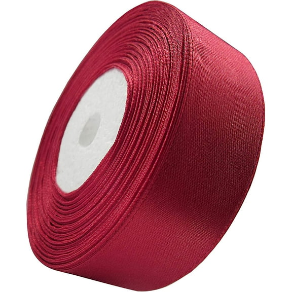 Namzi Ribbon 1 inch Dark Dirty Pink Ribbons for Crafts Gift Ribbon Satin Solid Ribbon Roll 1 in x 25 Yards