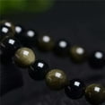 thumbnail image 6 of K-KED Natural Gold Obsidian Stone Gemstone Healing Energy Stretch Beaded Bracelet 8mm, 6 of 6