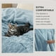 thumbnail image 3 of Manta Bedsure de forro polar azul esponjoso, sherpa, 130 x 150 cm, 3 of 8