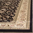 thumbnail image 3 of SAFAVIEH Lyndhurst Sarah Floral Area Rug, Black/Ivory, 6' x 9', 3 of 8