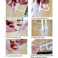 thumbnail image 1 of Paquete de 3 ganchos de almacenamiento para tazas, copas de vino, utensilios de cocina, cinturones y bufanda, gancho para colgar debajo del gabinete sin taladrar, 1 of 2
