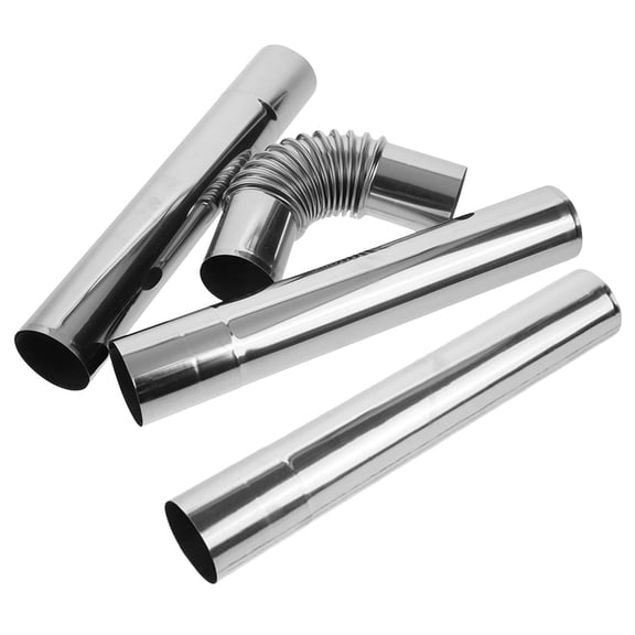 BESTYASH 4-Piece Stainless Steel Stove Pipe Kit with Material and Advanced Sealing Technology for Chimney Flue