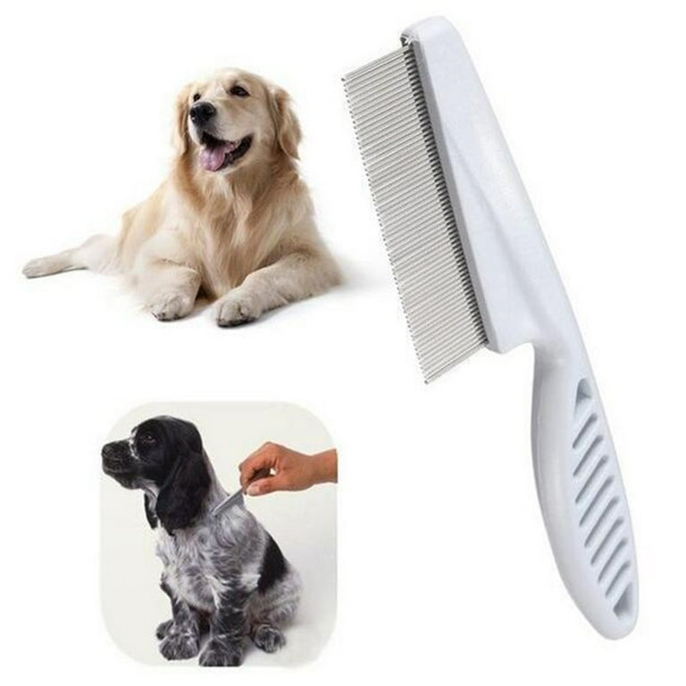 Yannee 1 Pcs Dog Brush and Cat Brush Pet Grooming Comb Puppy Kitten Flea Comb Stainless Pin Hair And Fur Grooming Brush