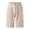 Khaki, variant on Men'S Summer Casual Shorts With Button Closure Pleated Front Cuffed Hem Chino Shorts For Office Commute And Smart Casual Daily Wear Shorts,Light Gray,M