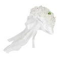 thumbnail image 4 of Ramo de boda, novia sosteniendo espuma con flores, borde de encaje, creatividad, suministros, ramo pequeño, 4 of 5