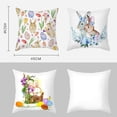 thumbnail image 5 of Almohada De Huevo De Conejo De Pascua, Decoraciones Para El Hogar De Pascua, Funda De Almohada Cuadrada Duradera Para Sofá, Librería, Fiesta Yuarrent HA044715-01, 5 of 5