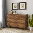 thumbnail image 2 of Dresser Drawer Chest, Walnut, Wood, Bedroom Living, Modern Contemporary HB35756, 2 of 9