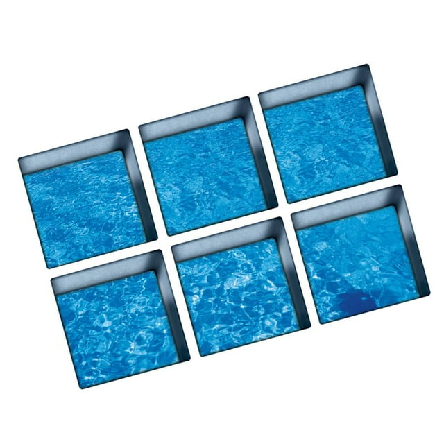 GUOOL 6pcs 3d waterproof bathtub stickers for bathroom style_7