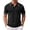 Black, variant on COOFANDY Men Knitting Polo Shirts Crochet Short Sleeve Polo Sweater Waffle Textured Collared Summer Shirts
