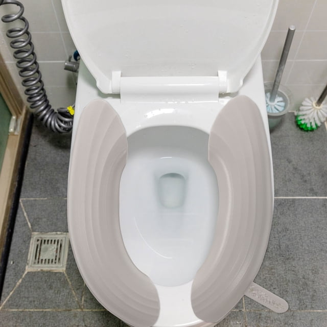 Milisten 2Pares Protectores De Asiento De Inodoro En Claro Reutilizable Y Para Baños