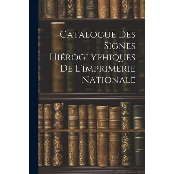 Catalogue Des Signes Hiéroglyphiques De L'imprimerie Nationale (Paperback)