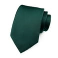 thumbnail image 2 of Synzerm Solid Satin Woven dyed Color Formal Necktie for Men Wedding Party Formal, 2 of 4
