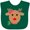Green, variant on Inktastic girl reindeer Boys or Girls Baby Bib