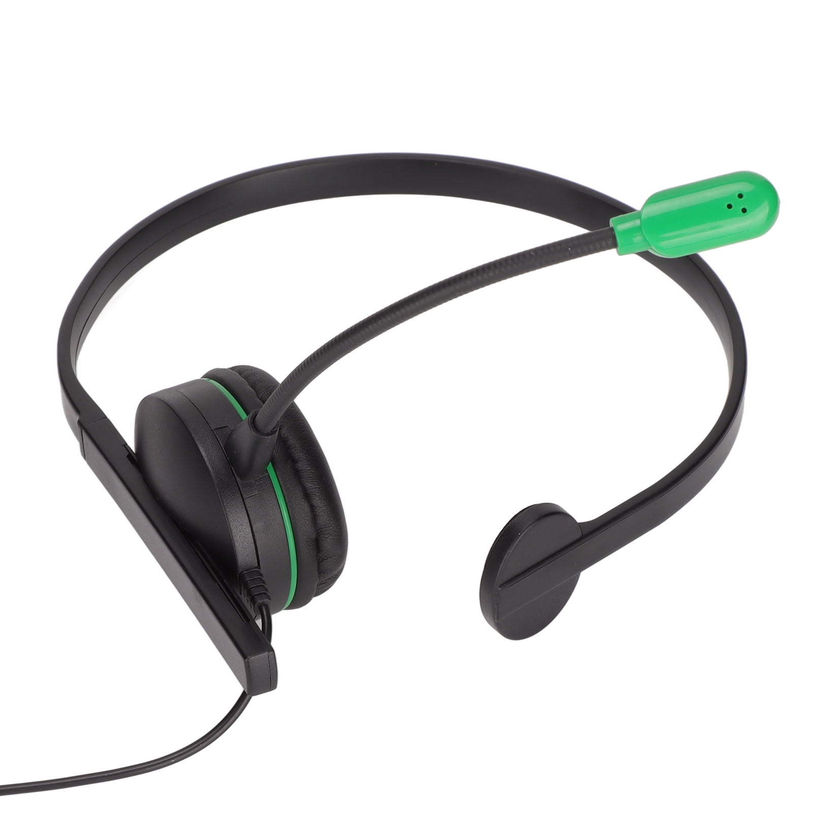 Single Ear Headphone, Supports Mic Mute Single Ear Gaming Headset 120  Adjustable Stereo With In Line Control Mic For PC