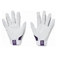 thumbnail image 2 of Guantes de béisbol Under Armour Clean Up 104 blanco/morado M, 2 of 2