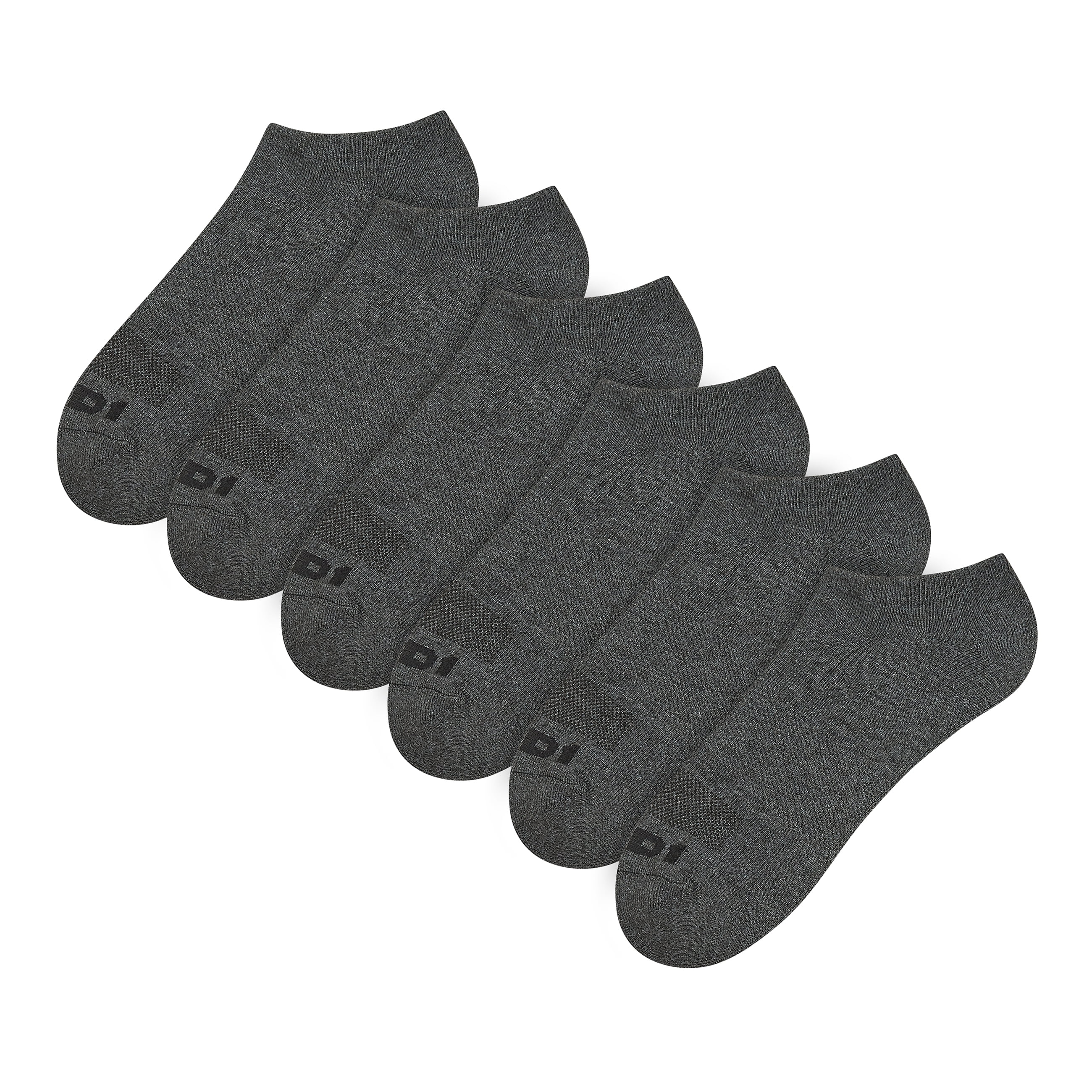 AND1 Men's Socks, Performance Cushion No Show Socks, 6-Pack