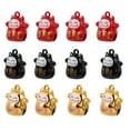 thumbnail image 2 of Miangastore 1 Ensemble 12 Pcs Clochettes en Forme de Chat, Fournitures DIY (Rouge Noir Doré), 2 of 8