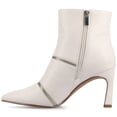 thumbnail image 2 of Journee Catoa Stiletto Heel Pointed Toe Zipper Detail Comfort Dress Booties, 2 of 9