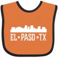 thumbnail image 3 of Inktastic El Paso Texas Skyline TX Cities Boys or Girls Baby Bib, 3 of 4