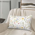 thumbnail image 5 of Daiia Watercolor Floral A Bedding Waterproof Pillow Protector Zippered Queen – Bed Bug Proof Pillow Encasement-14"x20", 5 of 6