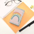 thumbnail image 7 of JIALIOU Nylon Trifold Card Wallet with ID Window Zipper Pocket for Men Women Teen Hand-painted Rainbow, 7 of 7