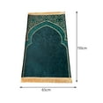thumbnail image 3 of thinsony Prayer Rug Decoration Exquisite Polyester Nonslip for Eid Travel Meditation Green, 3 of 9