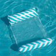 thumbnail image 1 of Foldable Floating Water Hammock Float Lounger Inflatable Pool mat Floating Bed Chair Swimming air mattress Pool accessories Blue, 1 of 5