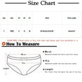 thumbnail image 3 of ibuvkizy Panties for Women,Womens Pants on Clearance,Womens Underwear,Ladies Soft Stretchy Briefs,Women's Mid-waist Contrast Color Butt Lifting Wormwood Breathable Underwear Briefs, 3 of 3