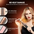 thumbnail image 5 of Rizador de cabello MESCOMB de doble voltaje con flujo de aire de 360°, 3,8 cm, de titanio, 2 en 1, para mujeres, para rizos duraderos, 4 temperaturas, apto para viajes a Europa, 110 V-240 V, 5 of 5