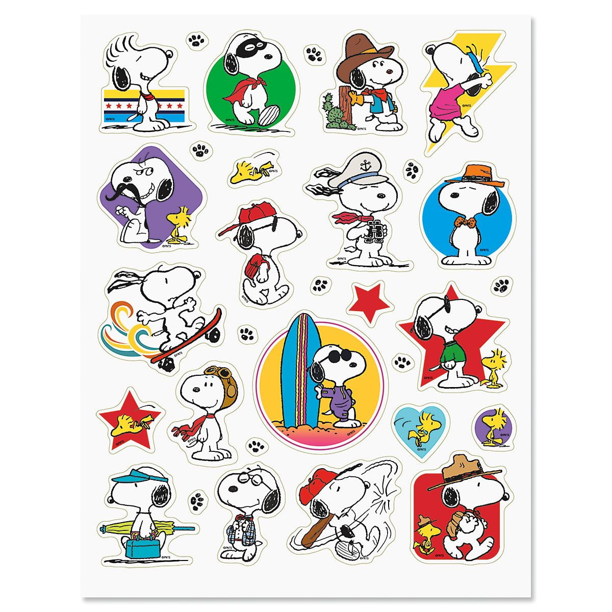 Snoopy 4 Size Sticker [Snoopy & Woodstock]