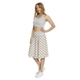 thumbnail image 3 of Women's Portuguese Oriental Motifs A-line Printed Skirt Casual Wear, 3XL, Dimgrey Pale Coffee, by Ambesonne, 3 of 6