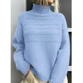 thumbnail image 7 of PRETTYGARDEN Women's Turtleneck Sweaters Fall Chunky Knit Pullover Long Sleeve Jumper Tops Trendy Winter Clothes, 7 of 7