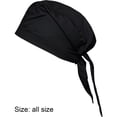 thumbnail image 3 of vlrwzc Japanese Style Chef Bandana Hat Adjustable Cotton Work Cap for Sushi Restaurants, 3 of 7