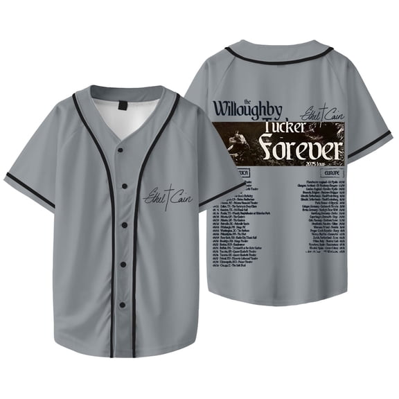 Ethel Cain Merch The Willoughby Tucker Forever Tour Baseball Jacket Unisex V-neck Short-sleeve T-shirt