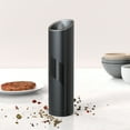thumbnail image 3 of Baprem Gravity Electric Salt and Pepper Grinder with LED Light, Refillable Automatic Pepper Grinder Mill Shakers, Battery Powered & Adjustable Coarseness, Black, 3 of 13