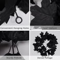 thumbnail image 5 of Uanit Autumn Decoration Hanging Vines Simulated Maple Leaf Rattan 2PCS Black Decorations Halloween Garland Fall Decor Black Garland Artificial Black Maple Leaf Vine Pack, 5 of 7