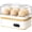 white, variant on 6 Capacity Rapid Electric Egg Cooker with Poaching & Omelet Trays, Compact Automatic Egg Boiler with Ready Alarm, Detachable Parts Easy Clean for Dorm Camping Breakfast