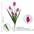 thumbnail image 6 of Morttic 8 Pcs Tulips Artificial Flowers for Outdoors, Fake Plants Faux Plastic Silk Floral Arrangement for Home Indoor Outside Table Vase Garden Spring Decor, 6 of 6
