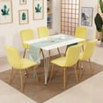 thumbnail image 4 of Ivinta Furniture Mid-Century Adult Dining Side Chairs, Yellow (Set of 2), 4 of 8